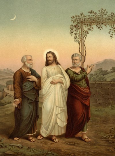 Cristo y los discípulos de Emaús de Theodor Klenk